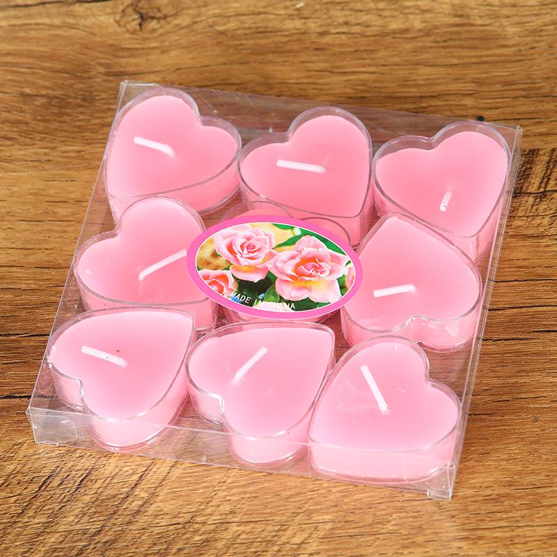 Creative Heart-Shaped Tea Light Candles for Romantic Proposals and Valentine's Day