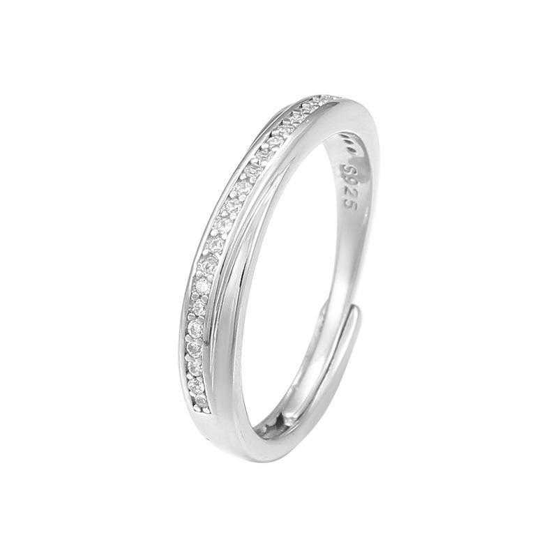 Banyan Tree S925 Silver Mobius Couple Ring - Minimalist Unisex Luxury Valentine's Day Jewelry