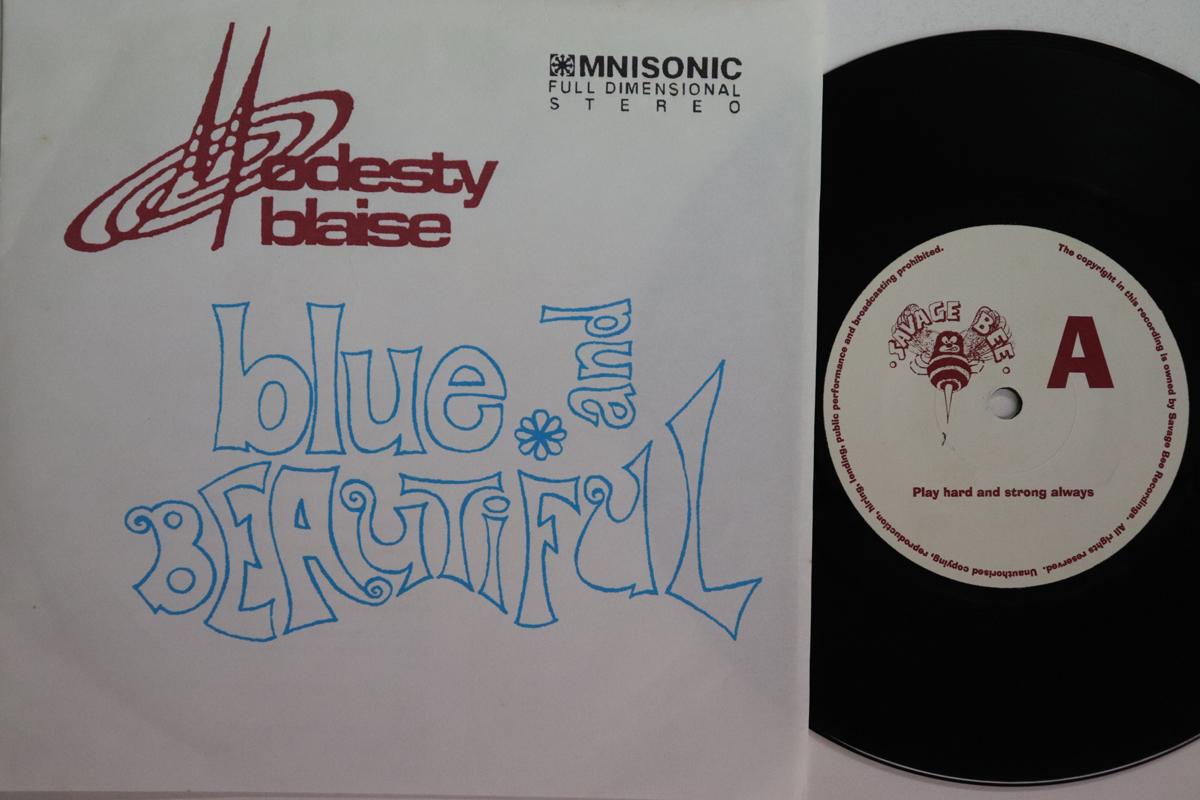 7inch Record MODESTY BLAISE  Blue And Beautiful  Version Blue  SAVAGE004 SAVAGE BEE 1997 UK Rock Used