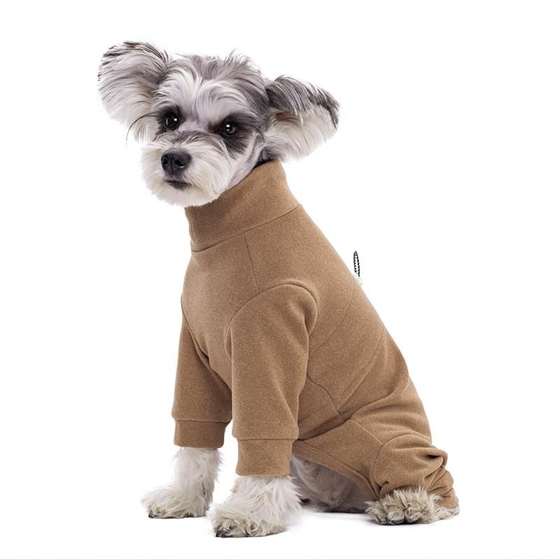 Warm Adjustable Pet Dog Jumpsuit Small Breeds Winter Coat With Fleece Lining