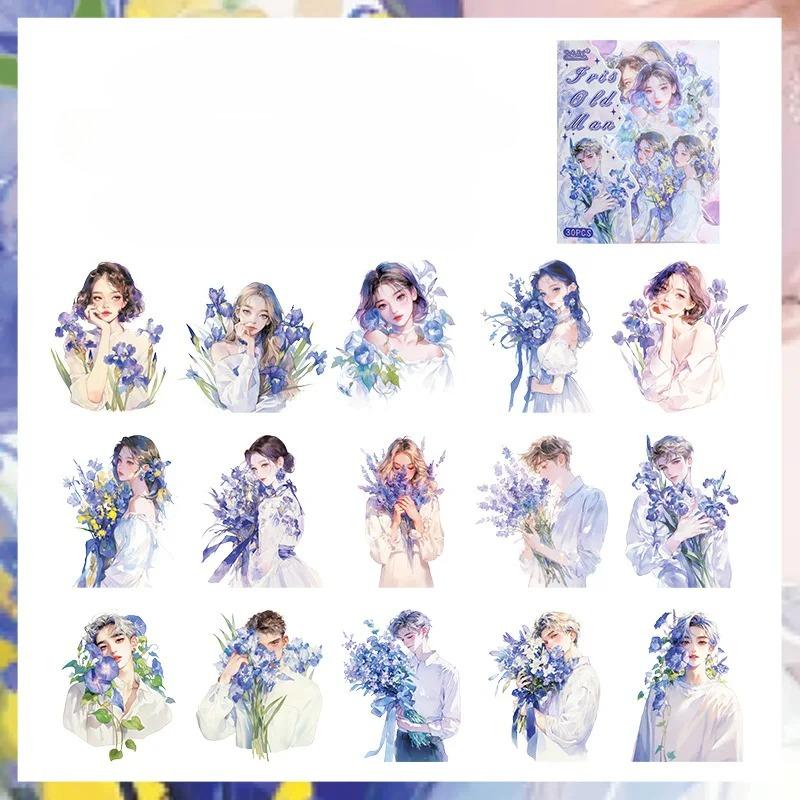 30 Peças/Lote Adesivo de Papelaria Kawaii Diário de Sucata Decorativo Scrapbooking Artesanato DIY Adesivo