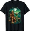 Bigfoot Fishing Design Men Boys Sasquatch Fishing T-Shirt Mens Womens Tees Top Unisex T-Shirt Mens Womens Tees Top