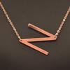 Kvinne 26 engelske bokstaver Ornament Ripple Chain Personlig brevkjede