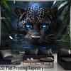 1Pc Aquatic Tiger Dive Tapestry Wall Hanging, Decorative Fabric Poster for Bedroom, Living Room, Dorm & Home Decor