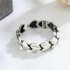 Simple Personality Ins Glossy Love 925 Sterling Silver Jewelry Sweet Heart With Heart Exquisite Popular Opening Rings TYB435