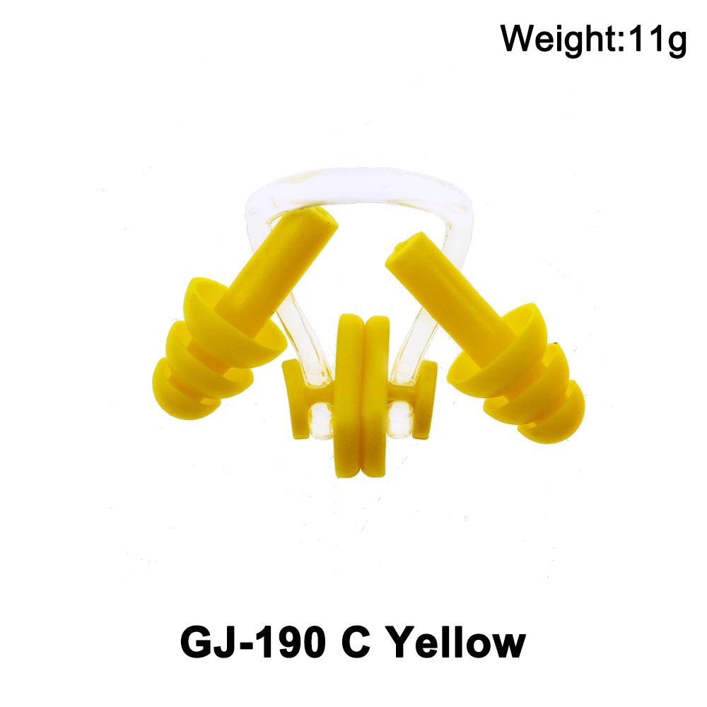 1Set 11G Soft Silicone Elastic Unisex Nose Clip Earplugs Waterproof Swimming Ear Plugs Surf Diving Pool Accessories