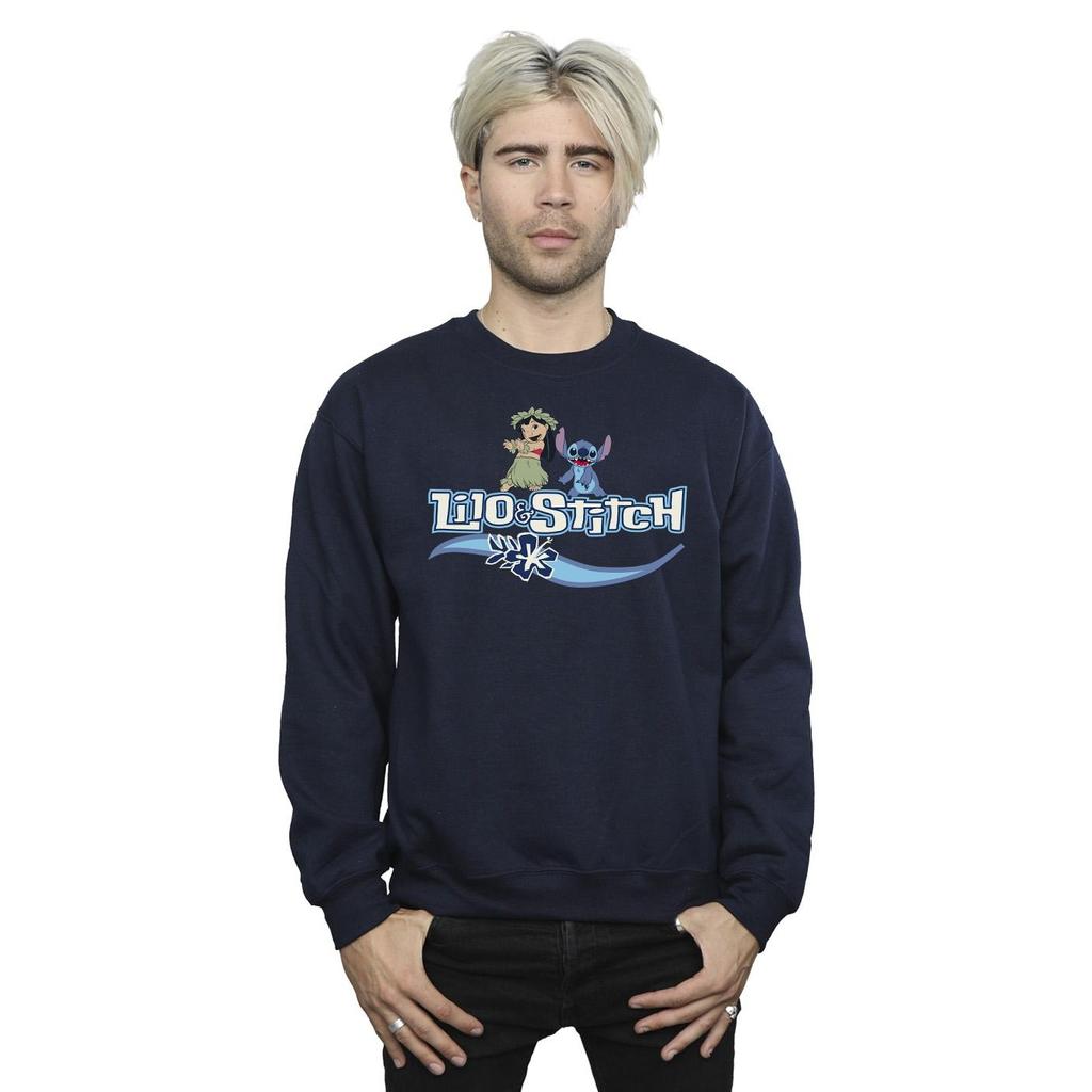 Disney Mens Lilo And Stitch Characters Sweatshirt
