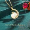 Jade Rabbit Moon Necklace: Trendy, Cool, Luxury Design with Little Rabbit Pendant