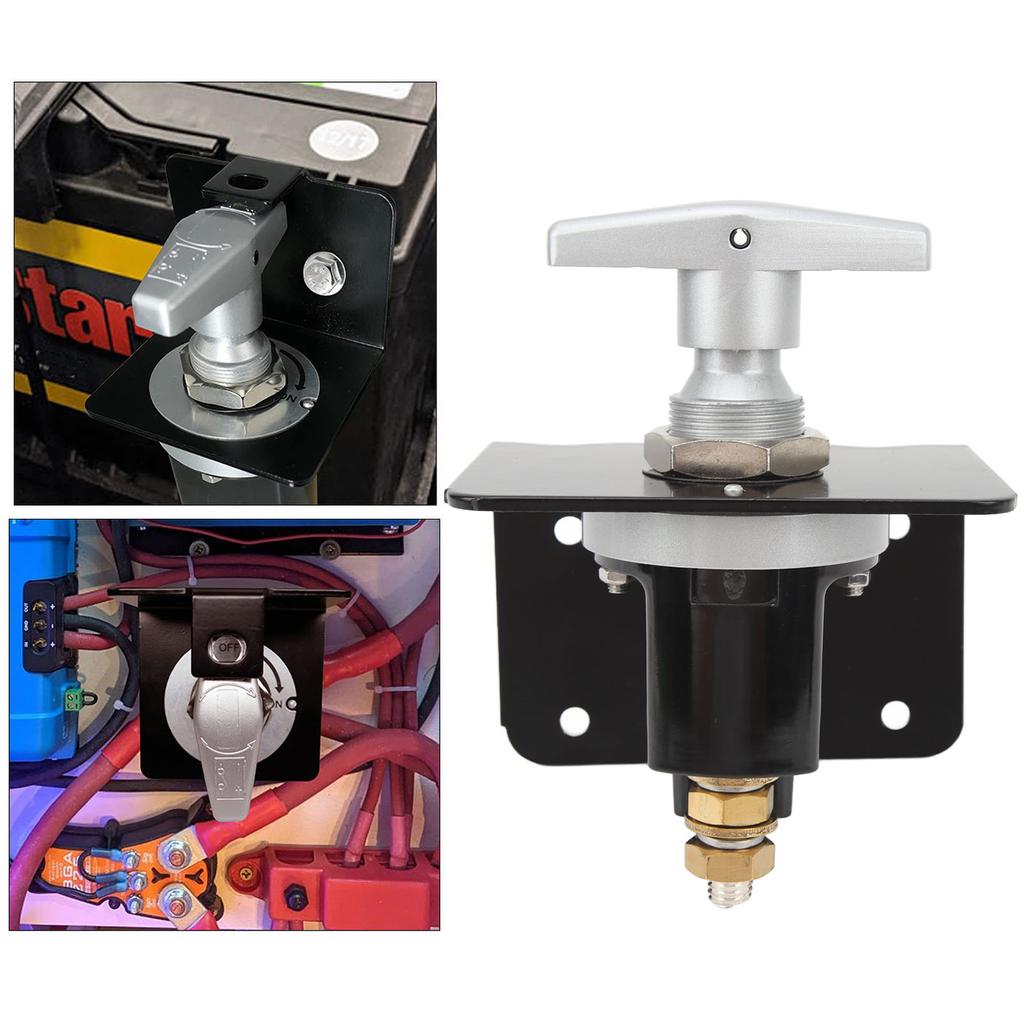Battery Disconnect Switch with Lockout Plate 20247 Replacement Cut Off Switch For Car RV Boat 12V To