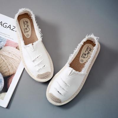 Scarpe basse da donna Slip on Mocassini pigri in tela da donna Espadrillas traspiranti Calzature primavera autunno