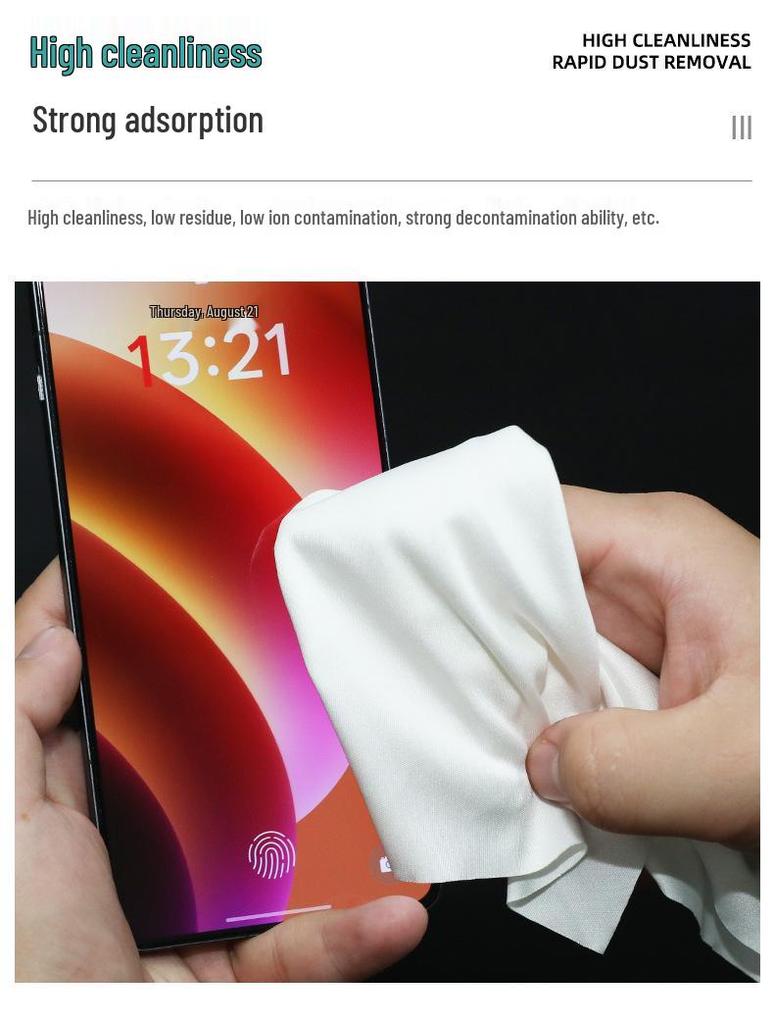 Superfine Fiber Dust-Free Industrial Wiping Cloth for Precision Instruments
