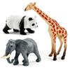 12 Stück Simulation Wildtiere Modell Löwe Tiger Giraffe Elefant Actionfiguren Solide PVC Figuren Spielzeug Weihnachtsgeschenke Für Kinder