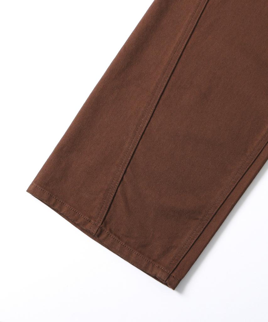 UCLA Unisex Preppy Over-Wide Collar Denim Pants [Brown](Ub8Dp20_55)