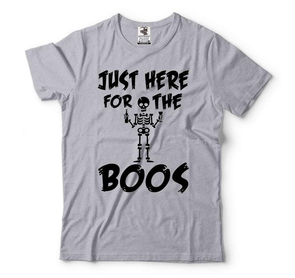 Funny Halloween Shirt Just Here For The Boos Shirt Halloween Humorous Gifts