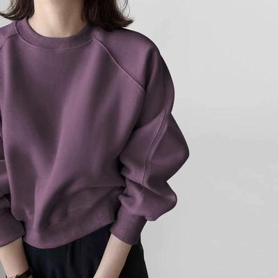 Damen 2025 Retro Raglan Rundhals Sweatshirt - Petite Frühling/Herbst Lässig Kurz Pullover Top