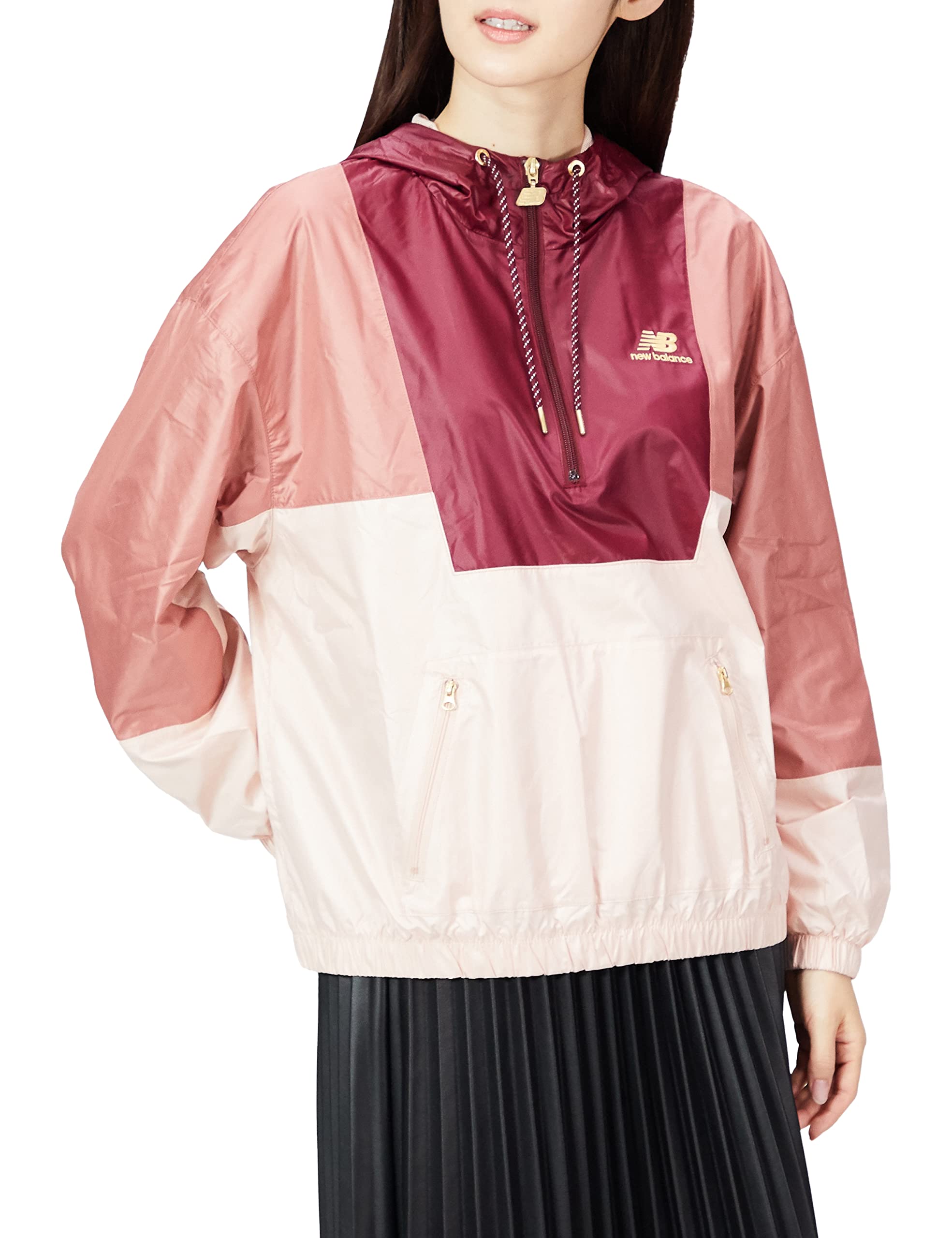 

NB Athletics Higher Learning Woven Anorak WJ13500 Куртка WDH M [New Balance] Женская (Мытая хна)