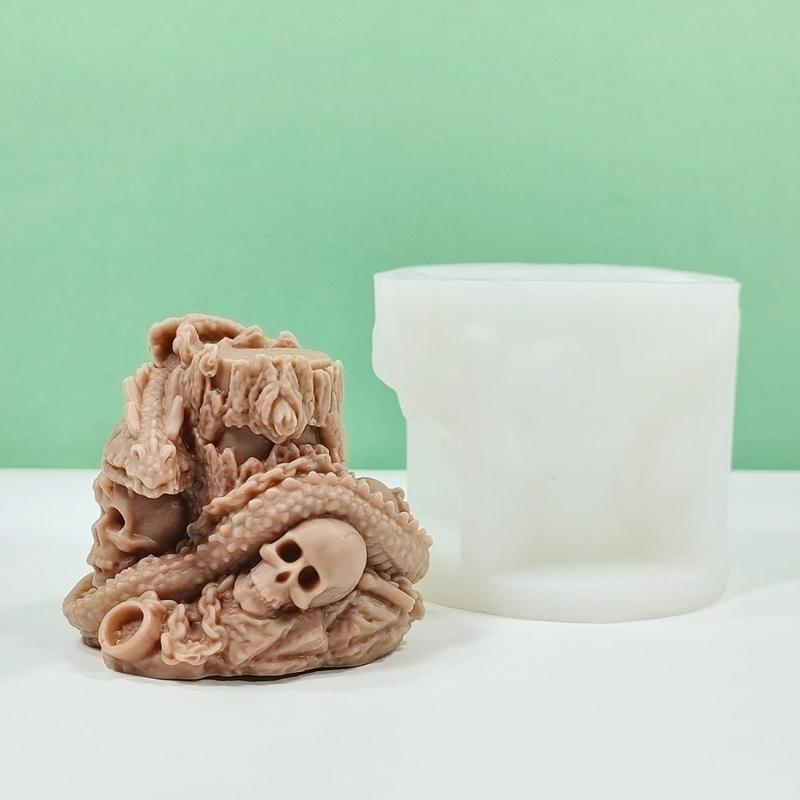 Castings Moulds Delicate Candle Mould Silicone Craft Pendants 3D Delicate Candle Molds Candle Decorations Moulds