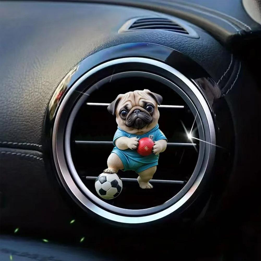 Lovely Cartoon Cat Dog Car Perfume Auto Air Freshener Diffuser Outlet Vent Perfume Clips Air Aroma Diffuser Lasting Aromatherapy