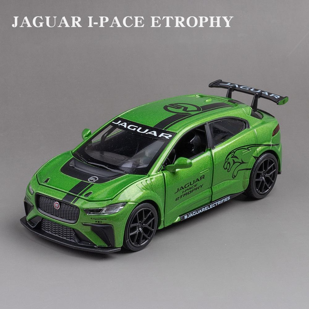 Model auta Jaguar I-PACE v měřítku 1/32, stahovací autíčko se zvukem a světlem pro děti Batole Kluci Dívčí Dárková kolekce