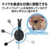 Elecom Over-Ear USB Headset HS-HP28UCBK Microphone Arm Large Earmuff Type USB Type-C Cable Included Black