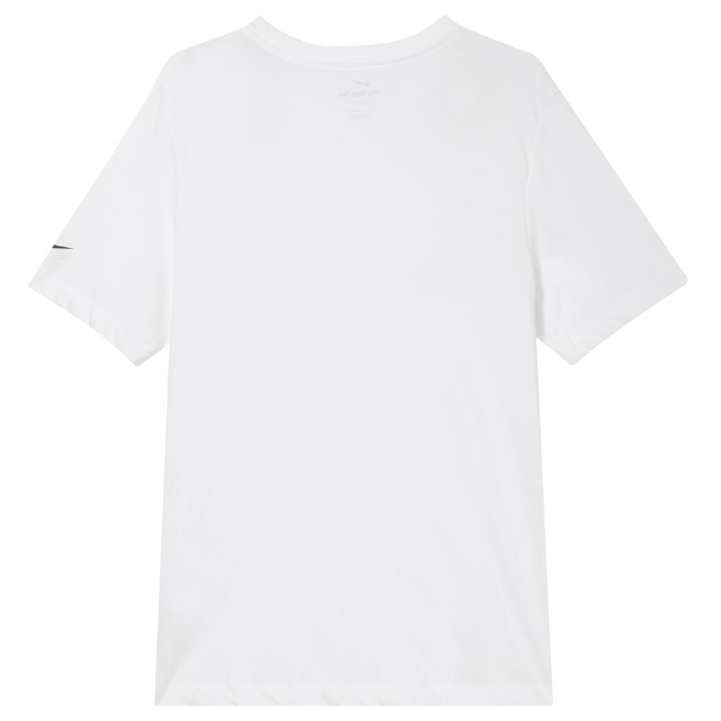 Nike Wimbledon Rafa Fan Logo Geometric Pattern Tennis Round Neck Short Sleeve T-Shirt Men Tops White DJ2583-100