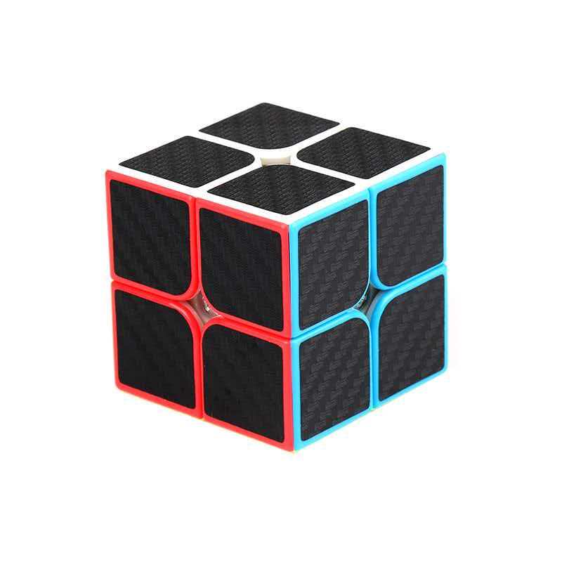Smooth Carbon Fiber Speed Cube 2X2 3X3 4X4 Problem Solving Brain Teaser Educational Toys For Kids Children Adults Best Gifts