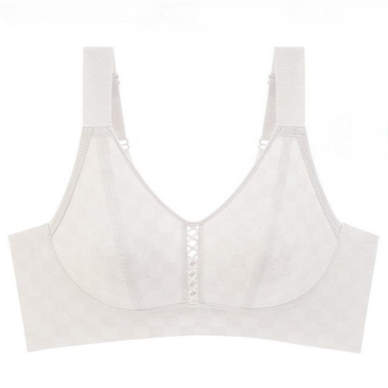 Adjustable Gather and Close The Breast Large Size Bra Anti-sagging Liquid Foundation Seamless Underwear Women's Big Breasts Small Bra