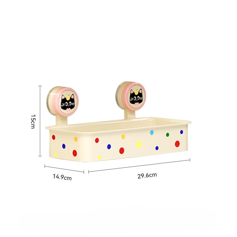 Bathroom Tissue Box Non-perforated Storage Box Toilet Tissue Box Wall-mounted Bathroom Suction Cup Shelf