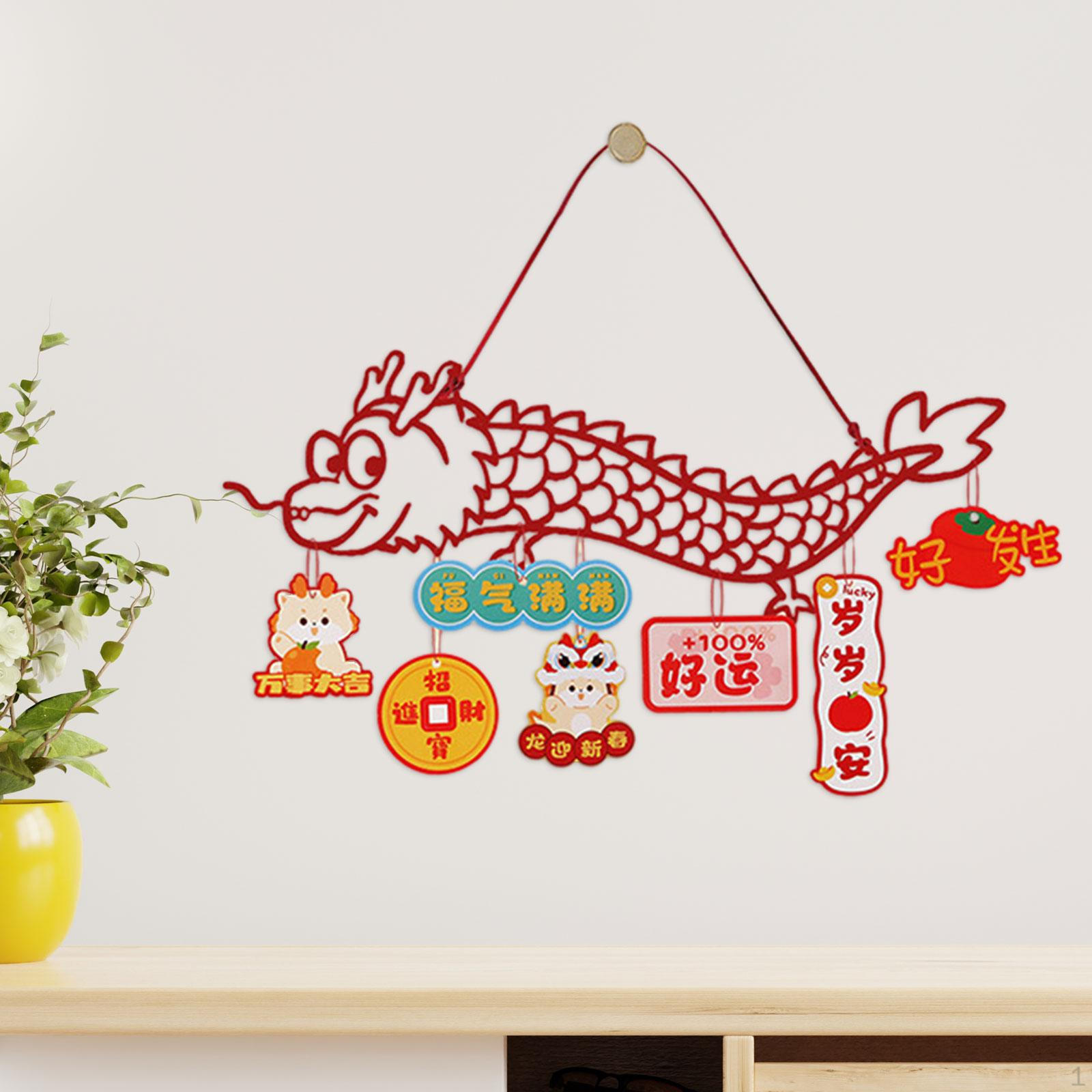 

Китайский подвесной декор, прочный традиционный кулон в виде дракона, украшение для дома на праздник весны Style B