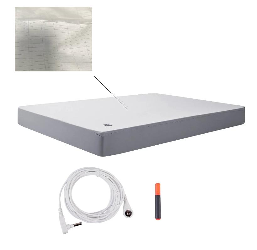 

Простыни для заземления размера King - 90% хлопок + 10% серебряное волокно Простыня для заземления | Лучший сон, Природная энергия 153*203CM