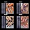 24pcs Soft Silicone French Line Dual Nail Forms False Tips Fringe Guides Sticker Pad Reusable Extension Nail Mold Manicure Tools