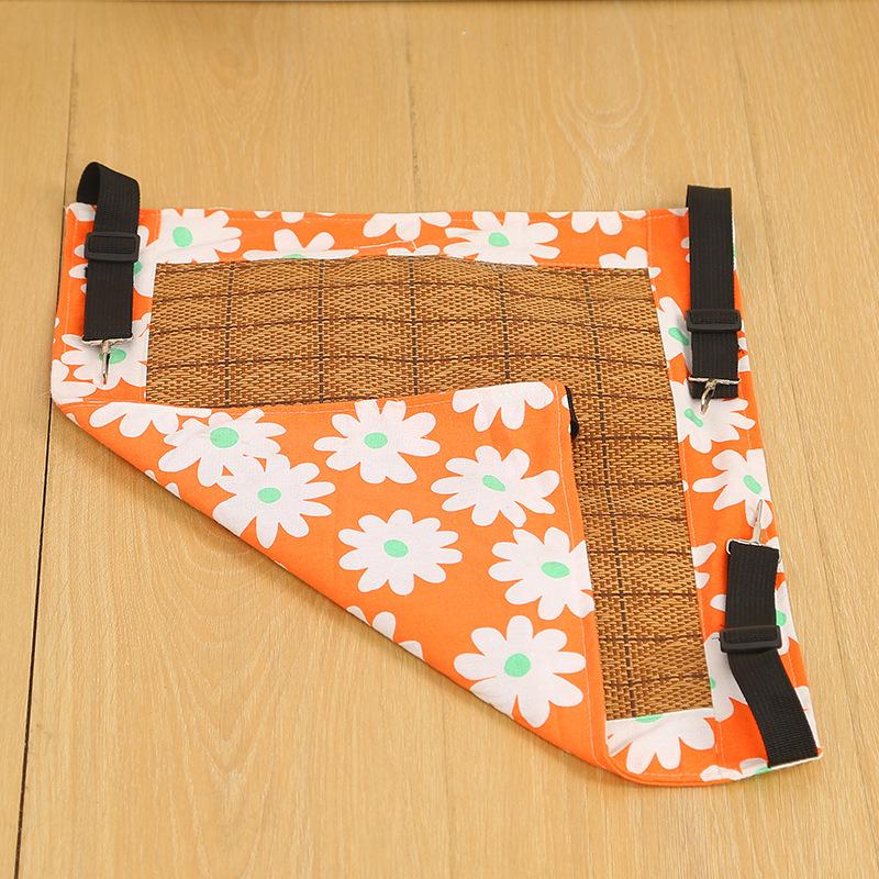 

Cat Hanging Basket Swing Bed Hammock Cool Mat Style: Falling Cherry Summer Orange
