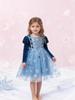 Girls' Elsa Princess Long-Sleeve Cosplay Costume Dress for Spring, Autumn, and Winter - Perfect for Halloween, Birthdays, and Evenings.