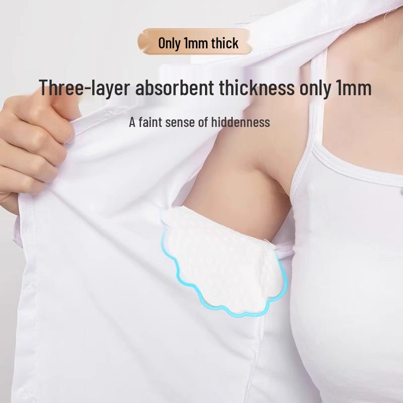 Cool Summer Invisible Underarm Sweat Pads – Lightweight, Breathable, and Antiperspirant Deodorant Stickers