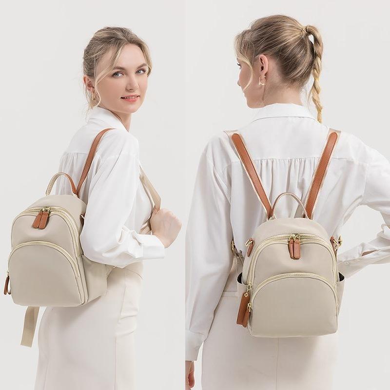 Backpack Women's Street Backpack Oxford Cloth Women's Bag Waterproof with Instagram Style