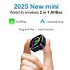 Wireless Carplay Adapter for Android iPhone 2 in1 Wired to Wireless AI Box Plug and Play Auto Connection OTA Update