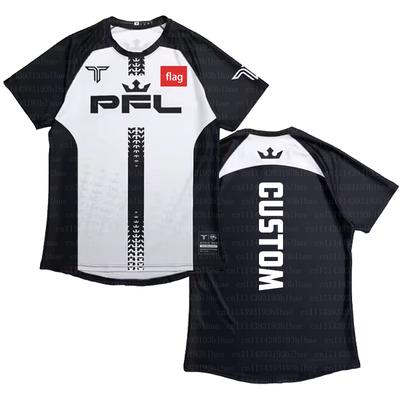 PFL Caminhada Boxe Personalizado Roupa Esportiva Camisa Masculina Verão Treinamento Sparring MMA Uniforme Roupas Externas Manga Curta Camiseta de Torcedor