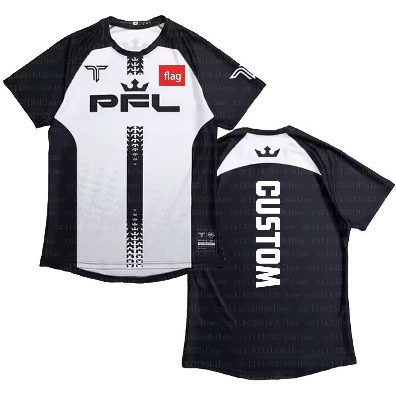 PFL Walk Boxing Custom Sportwear Jersey Men Summer Sparring MMA Training Uniform Clothing Outdoor Short Sleeve Supporter T-Shirt