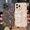 Flower Simple Fresh Style Mobile Phone Case for iPhone 16 11 12 13 14 15 Pro Max XS XR Shockproof Silicone Soft Pr