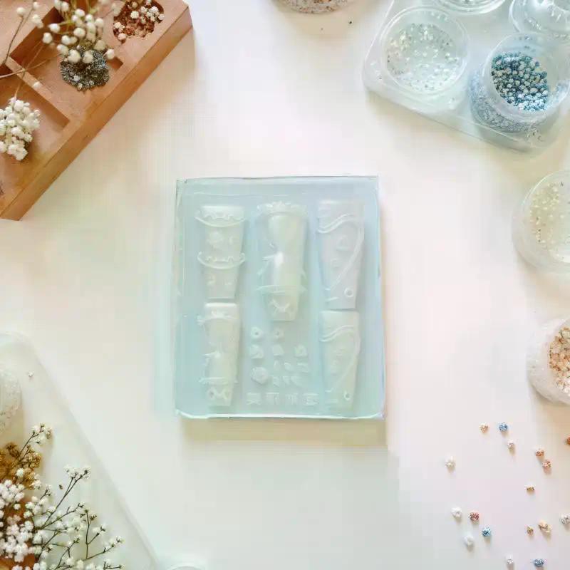 3D Snake Silicone Mold Nail Art Decoration DIY Rose Flower Design Transparent Nail Templates Manicure Design Tool Jewelry Crafts