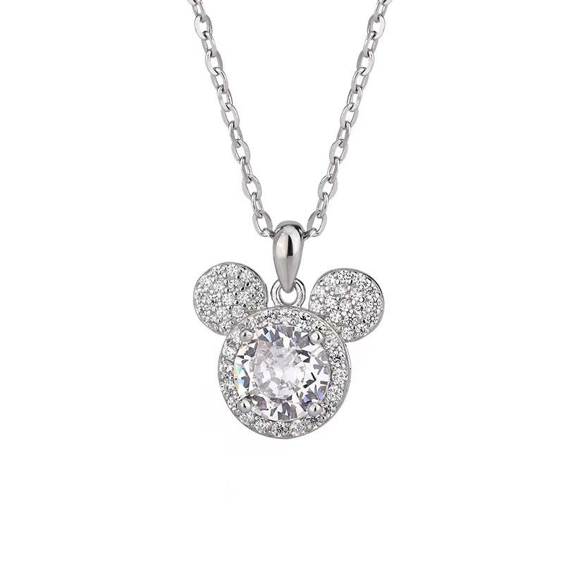 925 Silver Necklace Pendant Beautiful 5A Zircon For Women Fashion Clavicle Chain Wedding Jewelry Party Gifts