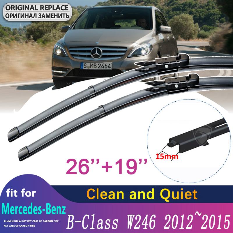 

Автомобильные щетки стеклоочистителя для Mercedes Benz B Class B-Class W246 2012 ~ 2015 Переднее ветровое стекло Щетки для автомобильных товаров 2013