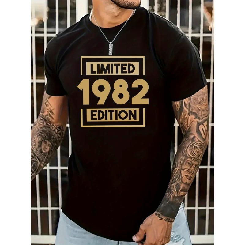 Summer Men's Fashion Print Short Sleeve Casual Round Neck T-Shirt