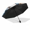 1pc Cat Print Auto-Fold Umbrella with One-Touch Open/Close - 8 Reinforced Ribs for Windproof Stability,  Yy251118121