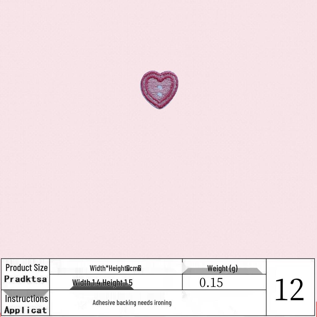 Korean Cartoon Embroidered Cloth Patch – Handmade Applique for DIY