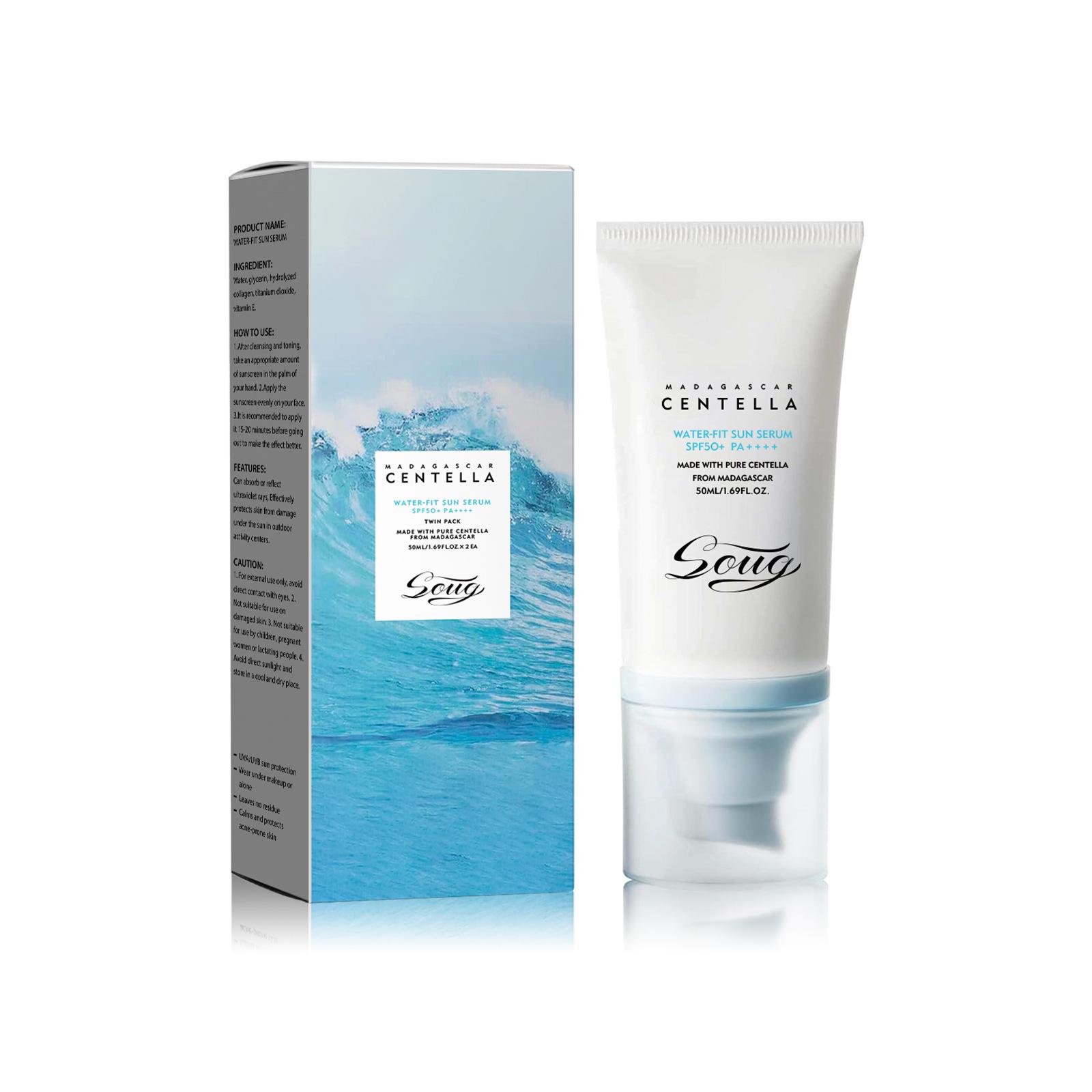 

Солнцезащитный крем для лица SPF-защита увлажняющий водостойкий ежедневная защита от ультрафиолета для всех типов кожи 50 мл