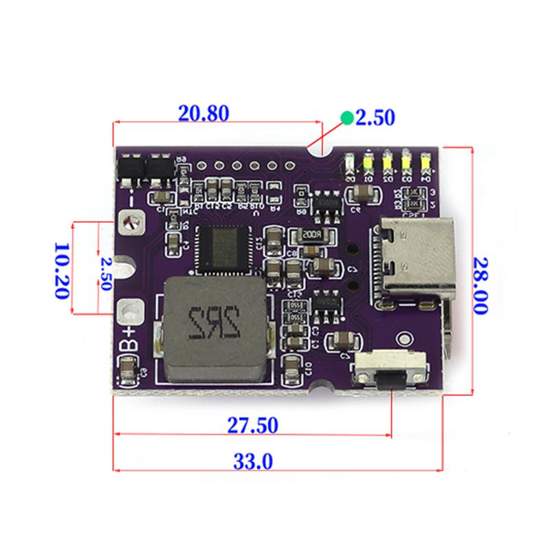22.5W Bidirectional Fast Charging Power Bank Module PD QC Full Protocol Lithium Charge Discharge DIY Power Bank PCB