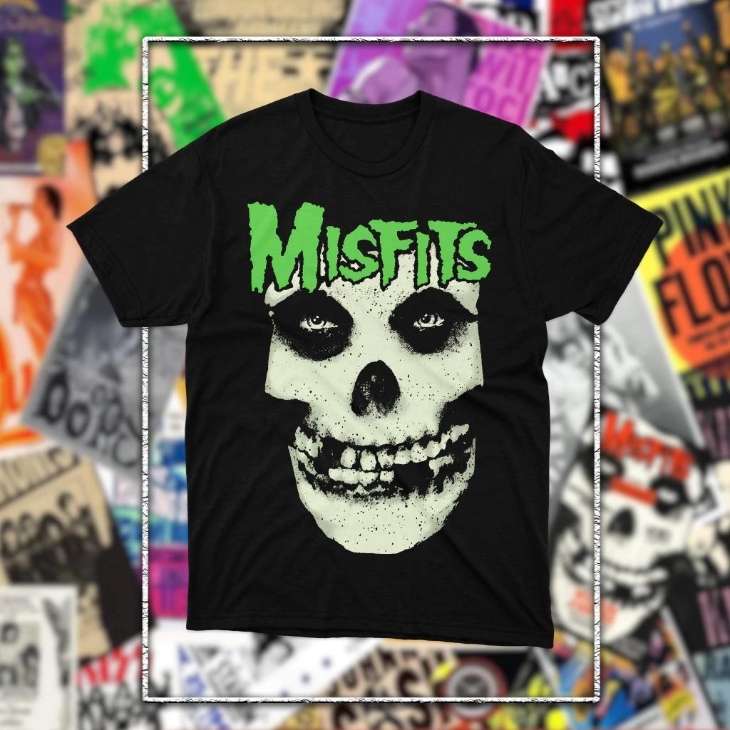 2026 Misfits Band graphic Unisex T Shirt Unisex 100 Cotton Short Sleeve Horror Punk Y2k Oversized Popular Vintage Tee Women Tops S