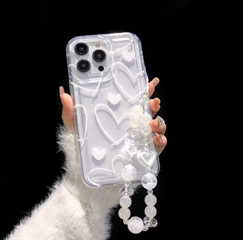 Cross Love Line Bracelet for iPhone 13 Pro/17/15 Pro Max Case