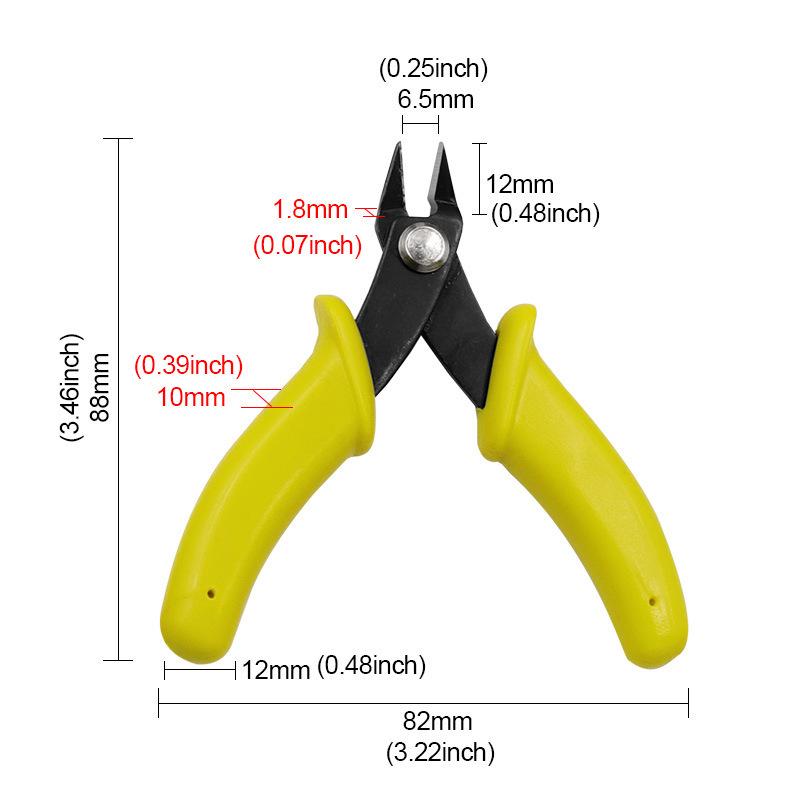 Industrial 3.5-Inch Mini Angled Nipper for Gundam Gate Cutting, Home Use